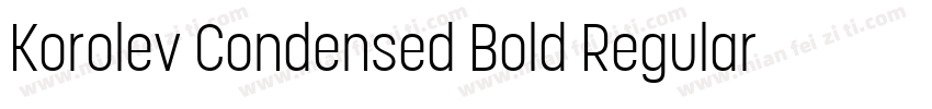 Korolev Condensed Bold Regular字体转换